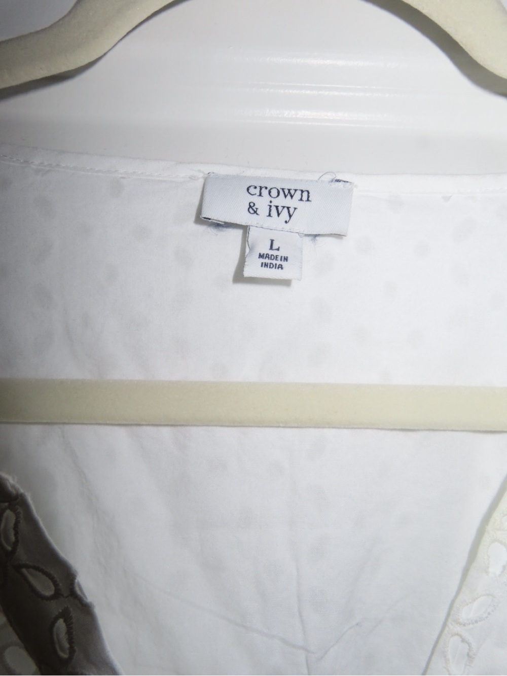 crown & ivy White Eyelet Mini Dress - Picture 3 of 3